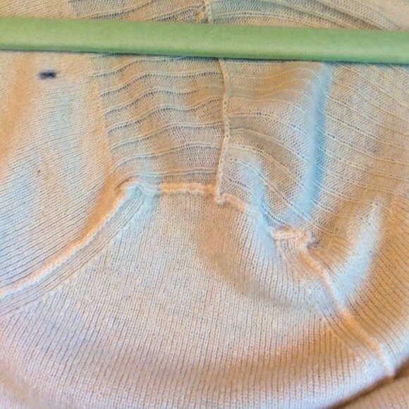 Antiq cashmere Scottish Fitted cape OOAK/Needs TLC Sweater 100% antique cashmere - Picture 3 of 13